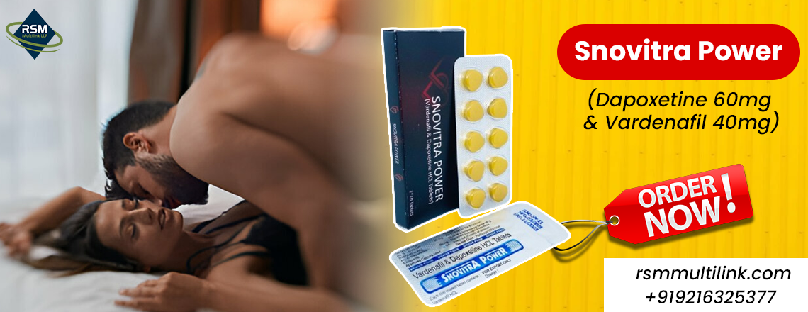 Improving Sensual Health with Snovitra Power: Managing ED & PE
