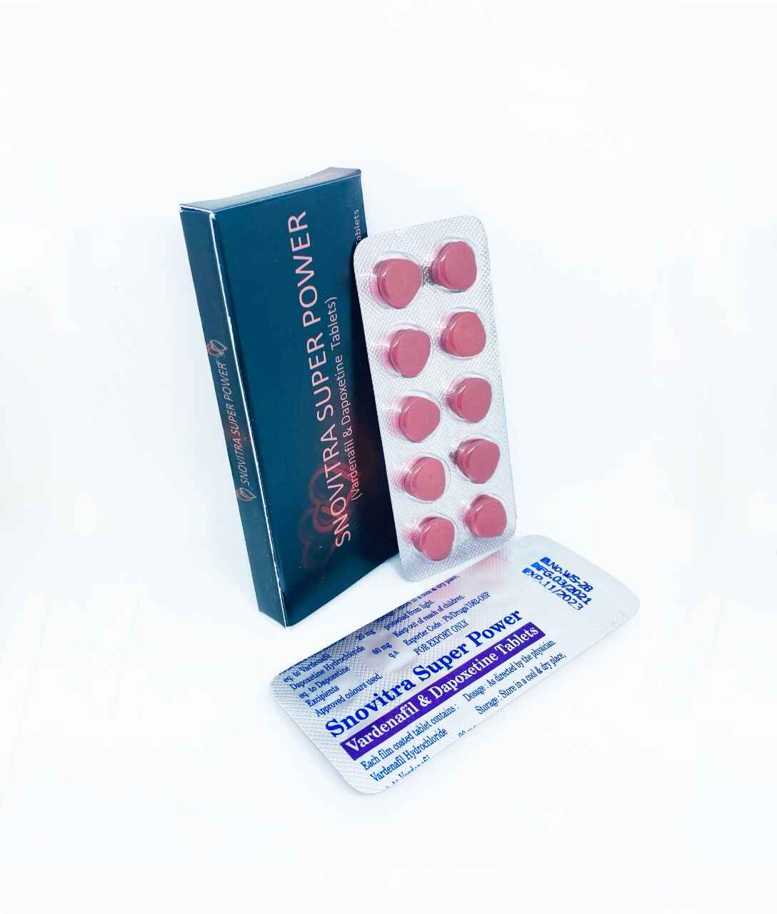 Snovitra Super Power (Vardenafil 20mg + Dapoxetine 60mg)