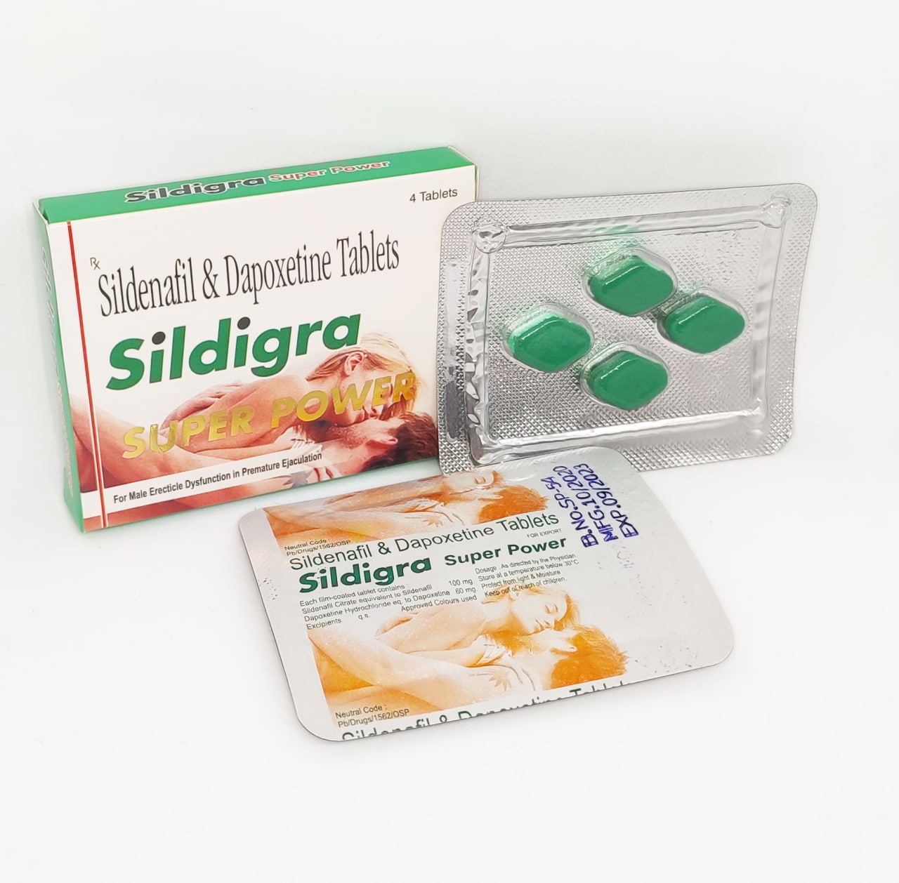 Sildigra Super Power (Sildenafil 100mg + Dapoxetine 60mg)