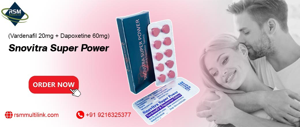 Feel The Essence Of High Sensual Energy Through Snovitra Super Power
